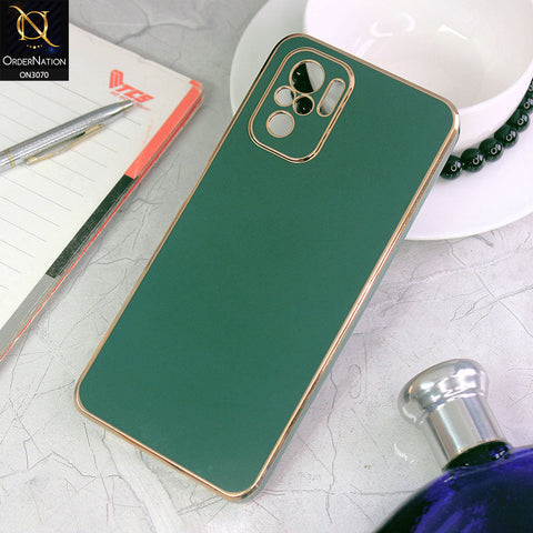 Xiaomi Redmi Note 10S Cover - Green - Electroplating Silk Shiny Soft Case With Camera Protection