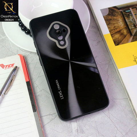 Vivo S1 Pro Cover - Black - Radiant Diamond Ray Reflective Aluminum Furnish Soft Borders Cases