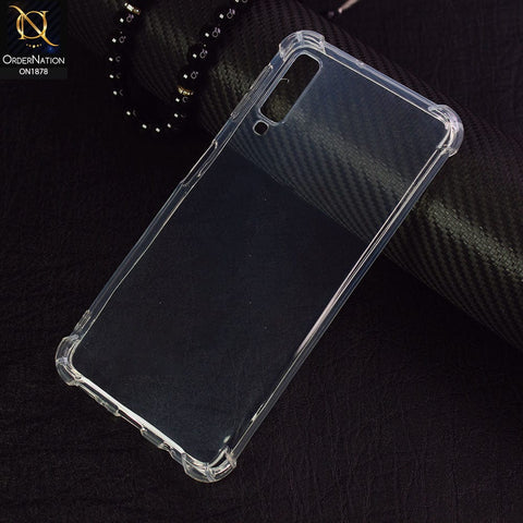 Samsung Galaxy A7 2018 Cover - Soft 4D Design Shockproof Silicone Transparent Clear Case