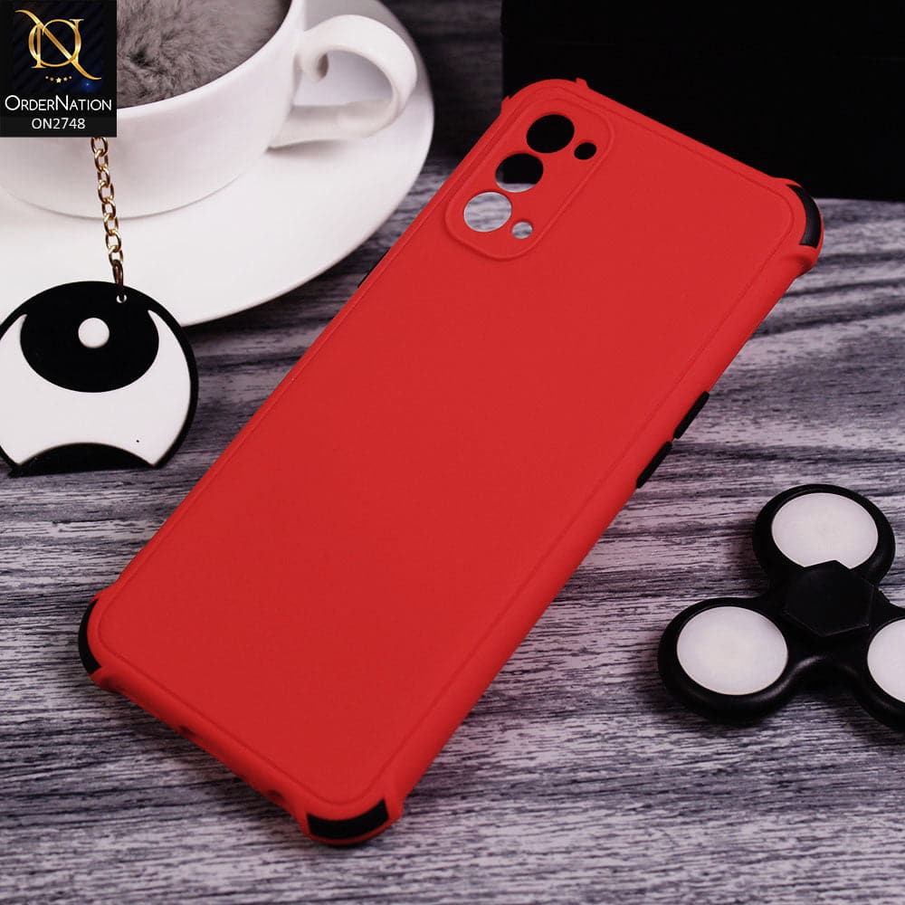 Oppo Reno 4 - Red - Soft New Stylish Matte Look Case