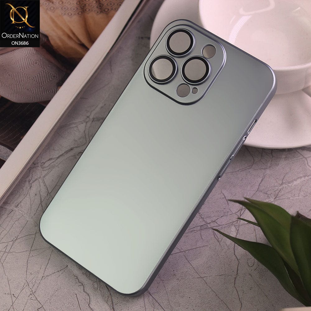 iPhone 13 Pro Cover - Silver - Hard Pc Shell Case With Camera Lense Protection