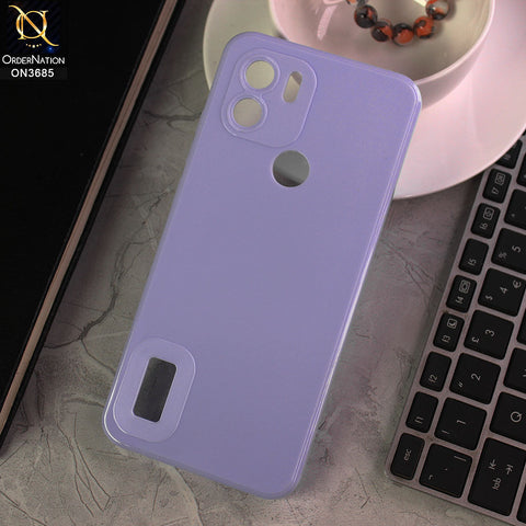 Xiaomi Redmi A1 Plus 2022 Cover - Light Purple- Soft Silicone Camera Lense Protector Logo Hole Case