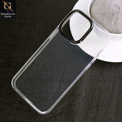 iPhone 14 Pro Max Cover - Black - Keephone Dazzle Series Transparent Soft Silicon Case