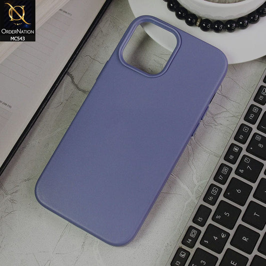 iPhone 13 Pro Max Cover - Light Purple - Luxury Elegant Leather Soft Case