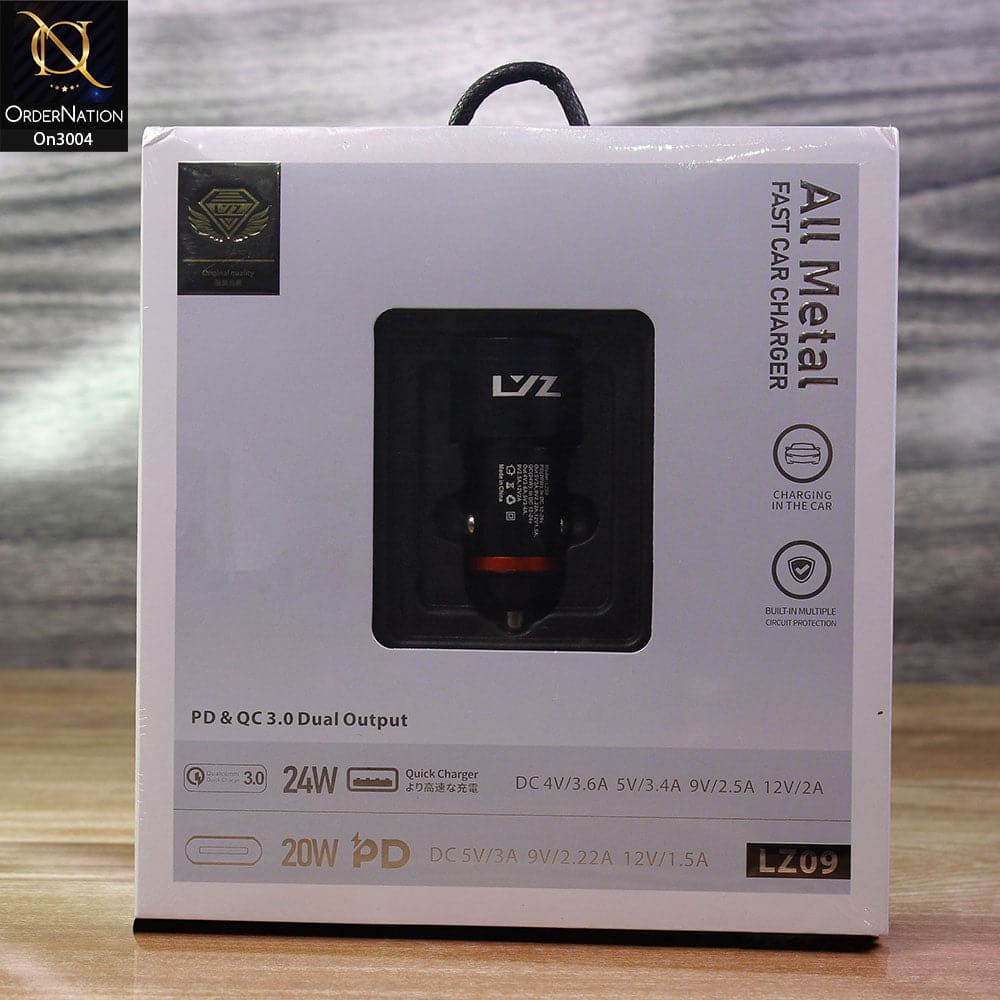 LYZ - LZ09 - All Metal Full Compatible Fast Car Charger