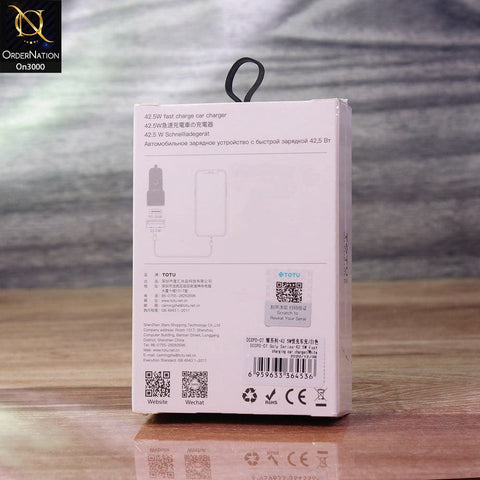 White - ToTu 42.5W - DCCPD-07 - Glory Series Fast Charging Car Charger