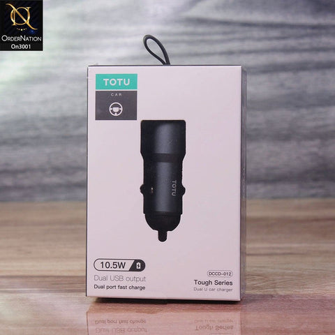 Blue - ToTu 10.5W - DCCPD-012 - Though Series Dual USB Output Fast Charging Car Charger