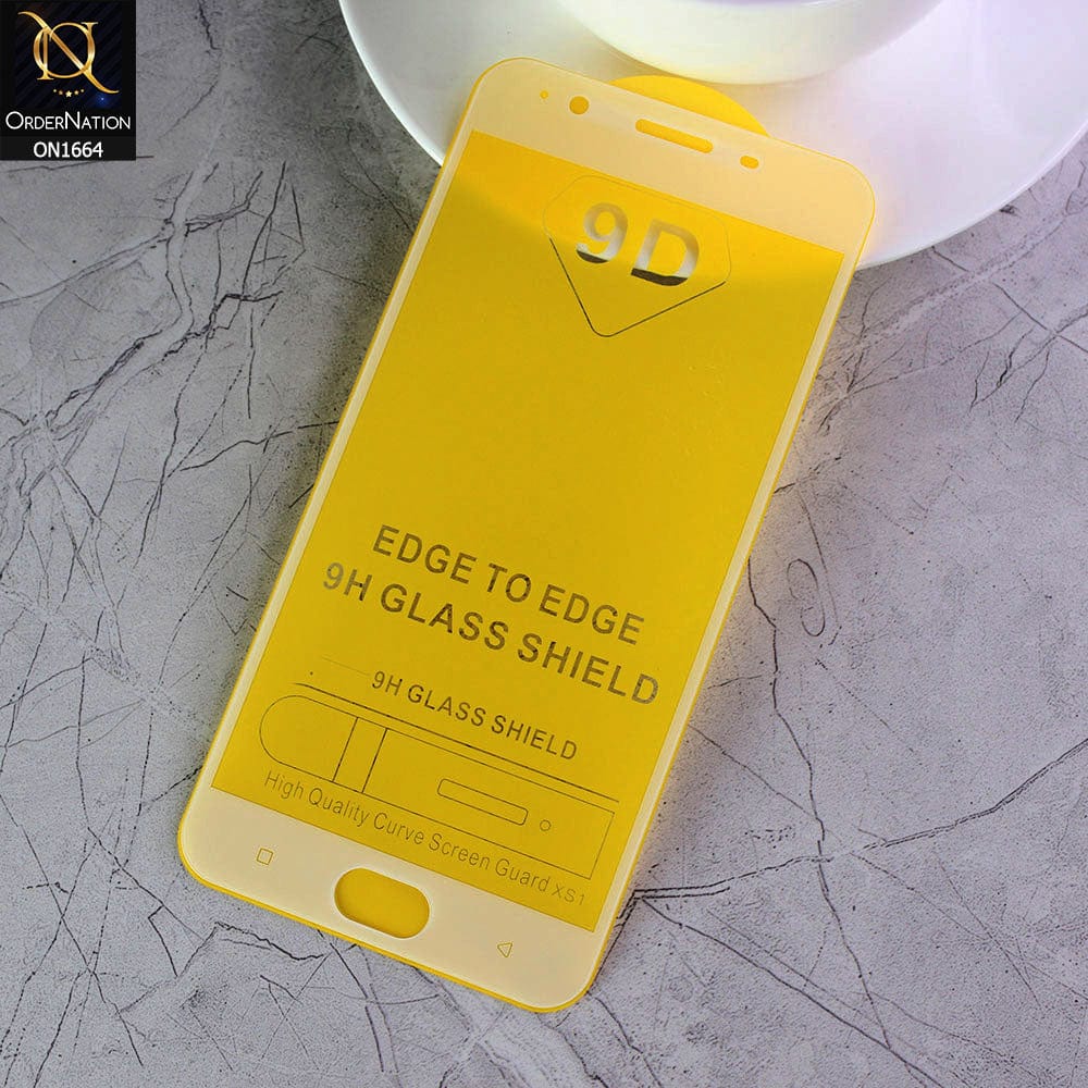 Oppo A59 - White - Xtreme Quality 9D Tempered Glass With 9H Hardness