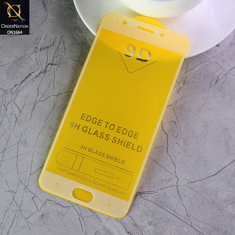 Oppo A59 - White - Xtreme Quality 9D Tempered Glass With 9H Hardness