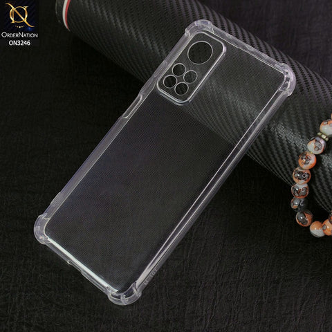 Xiaomi Mi 10T Cover - Transparent - Soft 4D Design Shockproof Silicone Transparent Clear Camera Protection Case