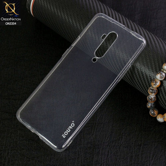 OnePlus 7T Pro Cover - Transparent - EOURO Shock Resistant Soft Silicone Camera Protection Case