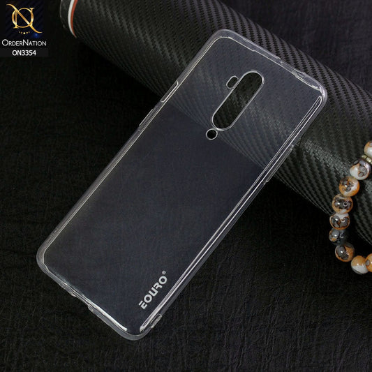 OnePlus 7T Pro 5G McLaren Cover - Transparent - EOURO Shock Resistant Soft Silicone Camera Protection Case