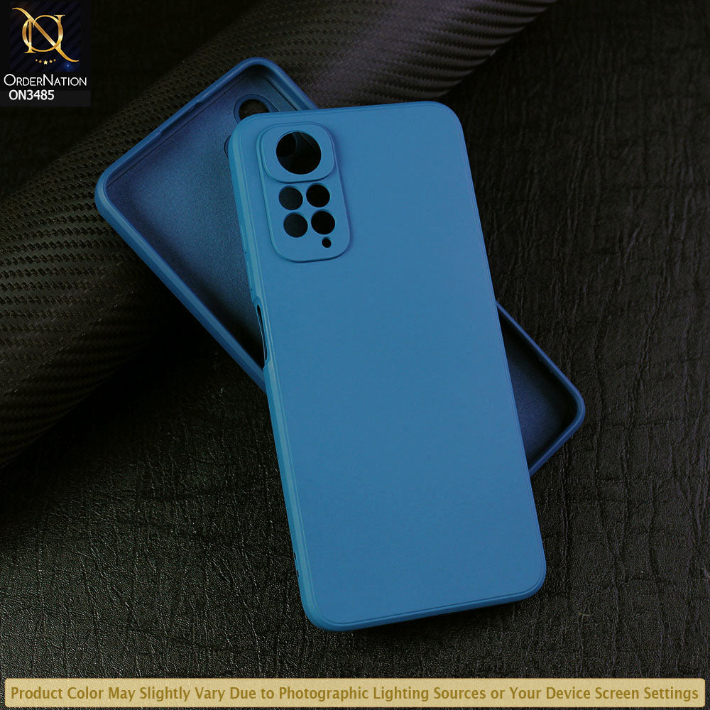 Xiaomi Redmi Note 11 Cover - Light Blue - ONation Silica Gel Series - HQ Liquid Silicone Elegant Colors Camera Protection Soft Case