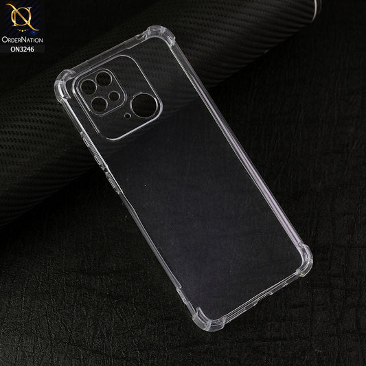 Xiaomi Redmi 10C Cover - Soft 4D Design Shockproof Silicone Transparent Clear Camera Protection Case
