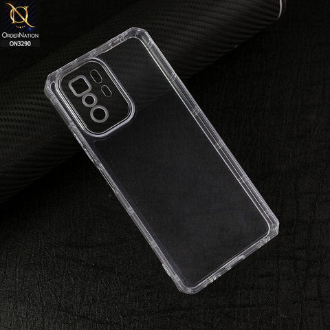 Xiaomi Poco X3 GT Cover -  Four Sided Airbag  Clear Transparent Soft Case