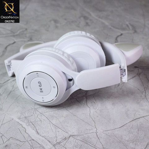 White - New Trendy Y08 Wireless Headset Without Mic ( Wireless/Bluetooth )