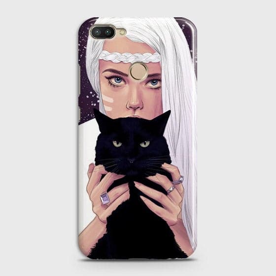 Infinix Hot 6 Pro Cover - Trendy Wild Black Cat Printed Hard Case with Life Time Colors Guarantee
