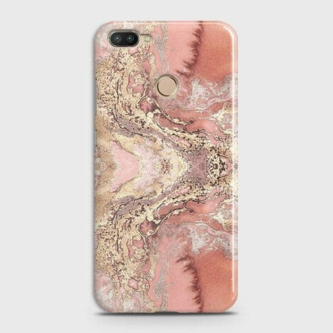 Infinix Hot 6 Pro Cover - Trendy Chic Rose Gold Marble Printed Hard Case with Life Time Colors Guarantee