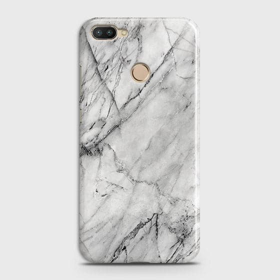 Infinix Hot 6 Pro Cover - Matte Finish - Trendy White Floor Marble Printed Hard Case with Life Time Colors Guarantee - D2