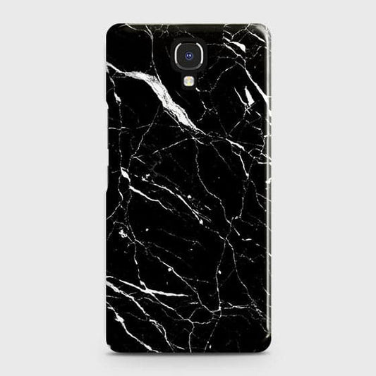 Infinix Note 4 / X572 Cover - Trendy Black Marble Printed Hard Case with Life Time Colors Guarantee