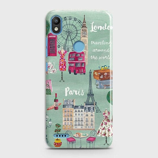 Infinix Smart 2 / X5515 Cover - Matte Finish - London, Paris, New York ModernPrinted Hard Case with Life Time Colors Guarantee