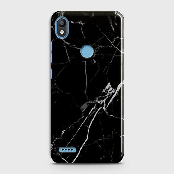 Infinix Smart 2 / X5515 Cover - Black Modern Classic Marble Printed Hard Case with Life Time Colors Guarantee