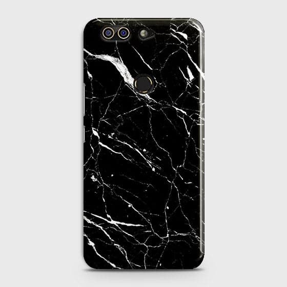 Infinix Zero 5 Cover - Trendy Black Marble Printed Hard Case with Life Time Colors Guarantee