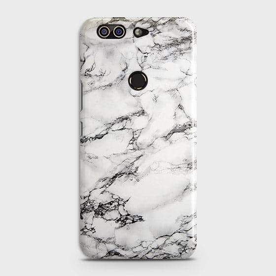 Infinix Zero 5 Cover - Matte Finish - Trendy Mysterious White Marble Printed Hard Case with Life Time Colors Guarantee