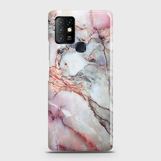 Infinix Hot 10 Cover - Violet Sky Marble Trendy Printed Hard Case with Life Time Colors Guarantee