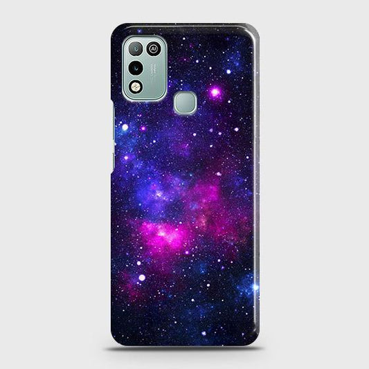 Infinix Hot 10 Play Cover - Dark Galaxy Stars Modern Printed Hard Case with Life Time Colors Guarantee