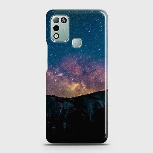 Infinix Hot 10 Play Cover - Matte Finish - Embrace Dark Galaxy  Trendy Printed Hard Case with Life Time Colors Guarantee