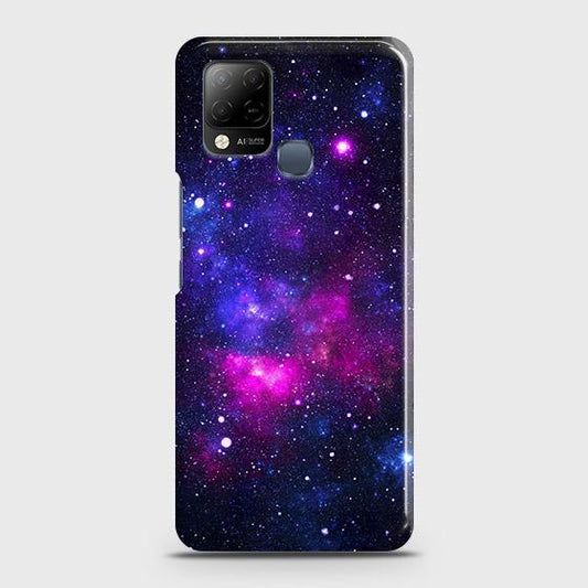 Infinix Hot 10s Cover - Dark Galaxy Stars Modern Printed Hard Case with Life Time Colors Guarantee
