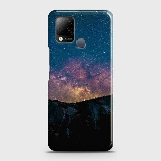 Infinix Hot 10s Cover - Matte Finish - Embrace Dark Galaxy  Trendy Printed Hard Case with Life Time Colors Guarantee