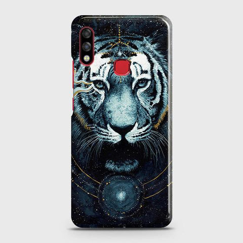 Infinix Hot 7 Pro Cover - Vintage Galaxy Tiger Printed Hard Case with Life Time Colors Guarantee