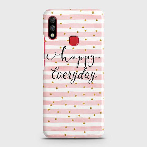 Infinix Hot 7 Pro Cover - Trendy Happy Everyday Printed Hard Case with Life Time Colors Guarantee