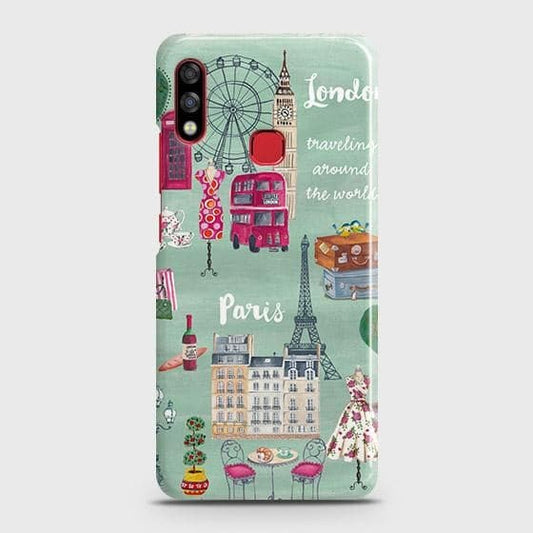 Infinix Hot 7 Pro Cover - Matte Finish - London, Paris, New York ModernPrinted Hard Case with Life Time Colors Guarantee(1B30)(1b29)
