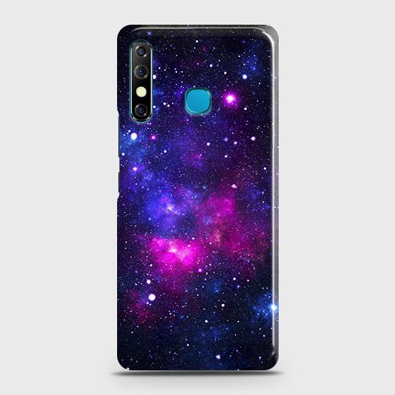 Infinix Hot 8 Cover - Dark Galaxy Stars Modern Printed Hard Case with Life Time Colors Guarantee