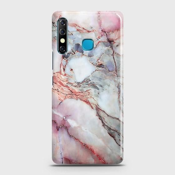Infinix Hot 8 Cover - Violet Sky Marble Trendy Printed Hard Case with Life Time Colors Guarantee