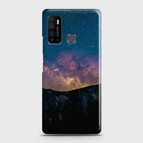 Infinix Hot 9 Cover - Matte Finish - Embrace Dark Galaxy  Trendy Printed Hard Case with Life Time Colors Guarantee