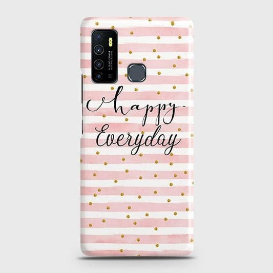 Infinix Hot 9 Pro Cover - Trendy Happy Everyday Printed Hard Case with Life Time Colors Guarantee