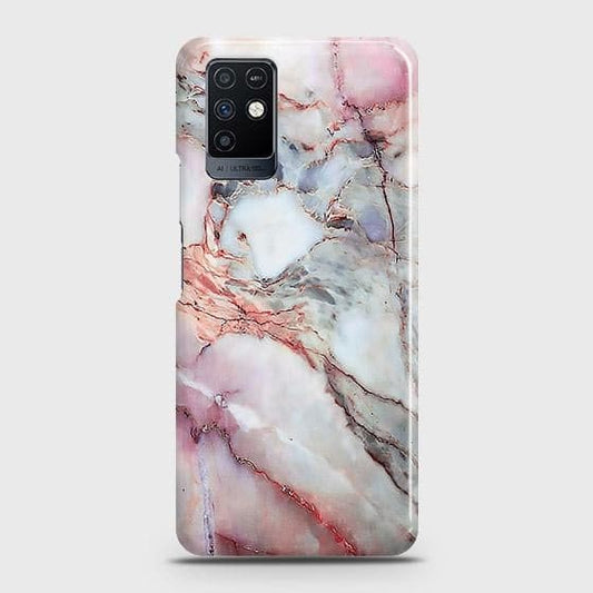 Infinix Note 10 Cover - Violet Sky Marble Trendy Printed Hard Case with Life Time Colors Guarantee