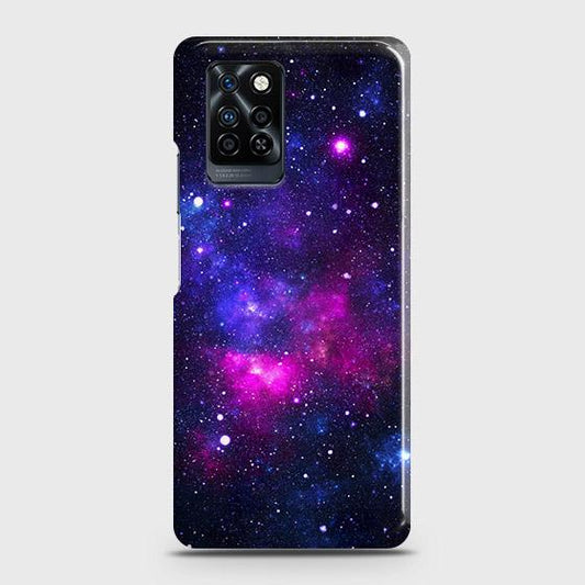 Infinix Note 10 Pro Cover - Dark Galaxy Stars Modern Printed Hard Case with Life Time Colors Guarantee