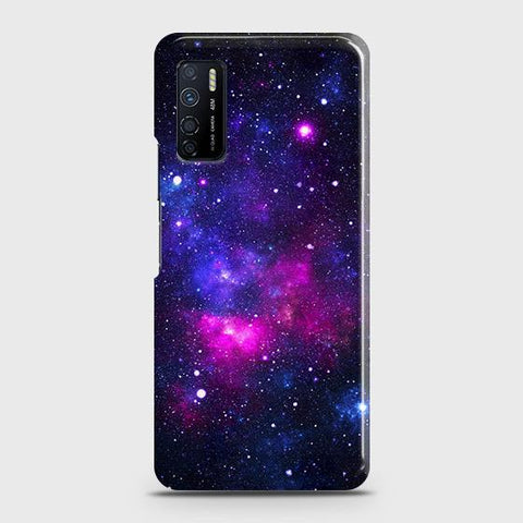 Infinix Note 7 Lite Cover - Dark Galaxy Stars Modern Printed Hard Case with Life Time Colors Guarantee