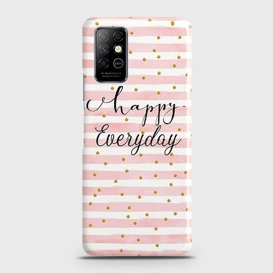 Infinix Note 8 Cover - Trendy Happy Everyday Printed Hard Case with Life Time Colors Guarantee