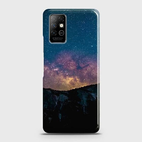 Infinix Note 8 Cover - Matte Finish - Embrace Dark Galaxy  Trendy Printed Hard Case with Life Time Colors Guarantee