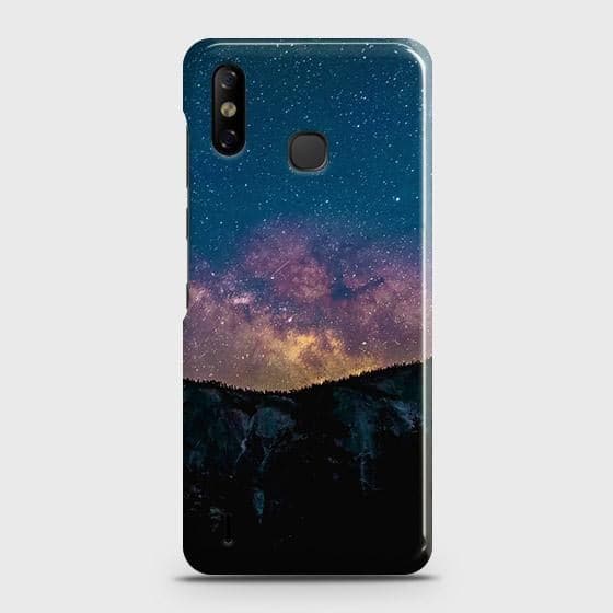 Infinix Smart 4 Cover - Matte Finish - Embrace Dark Galaxy  Trendy Printed Hard Case with Life Time Colors Guarantee