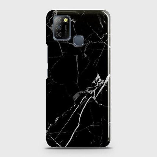 Infinix Smart 5 Cover - Black Modern Classic Marble Printed Hard Case with Life Time Colors Guarantee b77
