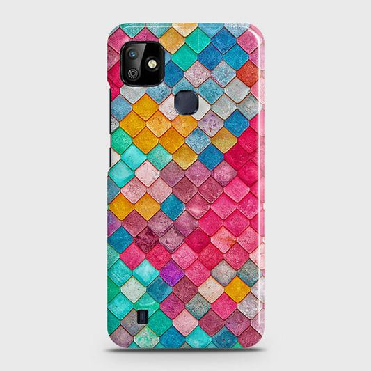 Infinix Smart HD 2021 Cover - Chic Colorful Mermaid Printed Hard Case with Life Time Colors Guarantee