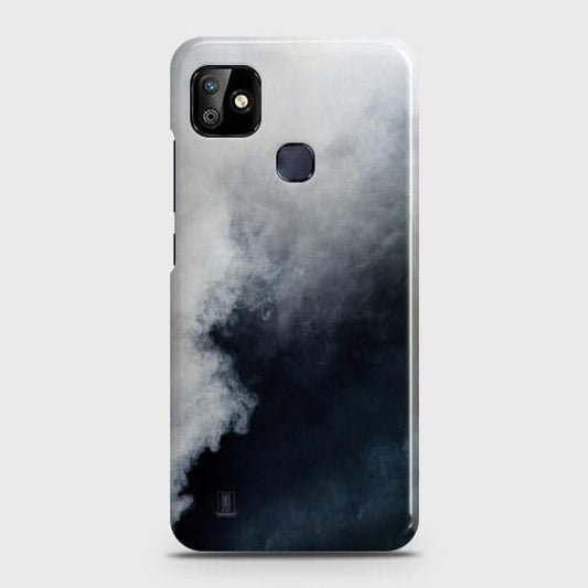 Infinix Smart HD 2021 Cover - Matte Finish - Trendy Misty White and Black Marble Printed Hard Case with Life Time Colors Guarantee