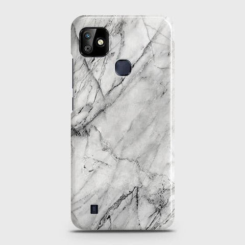 Infinix Smart HD 2021 Cover - Matte Finish - Trendy White Marble Printed Hard Case with Life Time Colors Guarantee
